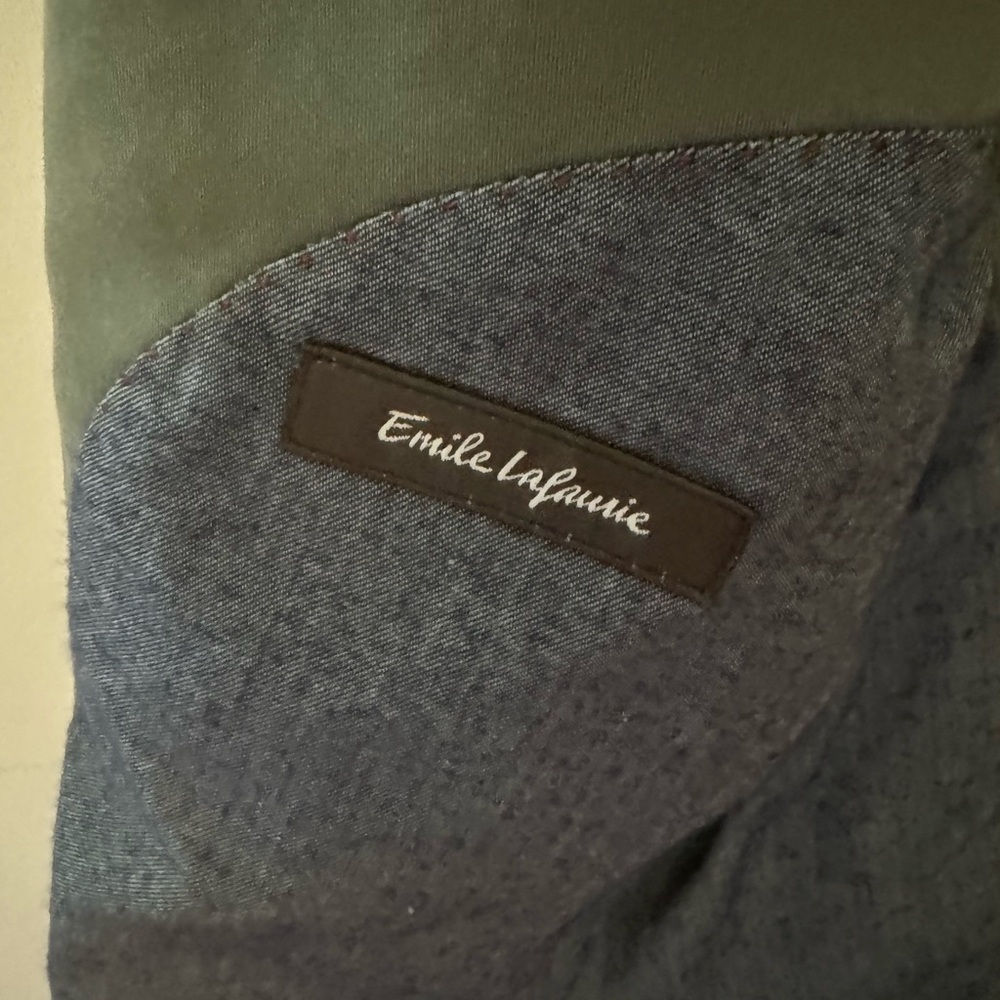 Emile Lafaurie Blazer Adult 50 (about 40R US) green cotton Jacket